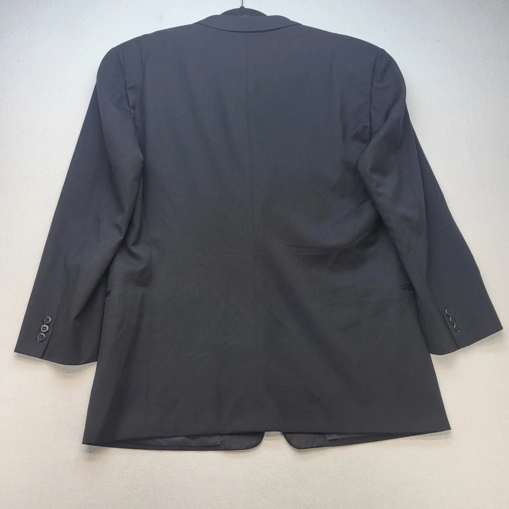 Giorgio Armani Blazer Mens 44R Black Virgin Wool 2-Button Sport Coat